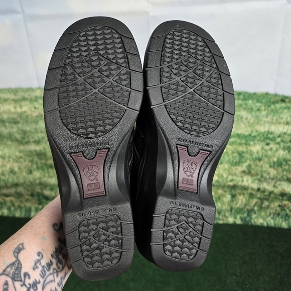 Ariat | Womens Expert Safety Genuine Leather Steel Toe Clogs - SIZE 9 - Picture 7 of 16